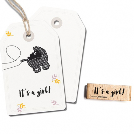 Typostempel It´s a girl