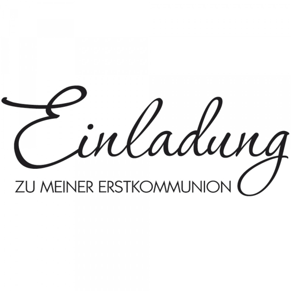 H.- Stempel Einladung Erstkommunion